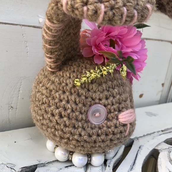 Crocheted rabbit head - Picture 4 of 4